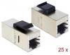 Delock Keystone Modul RJ45 jack RJ45 jack Cat.6 kompaktní 25 ks