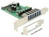 DeLock PCI Express Karta 6 x externí + 1 x interní USB 3.0 DeLock PCI Express Karta 6 x externí + 1 x interní USB 3.0