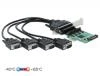 DeLock PCI Express Karta na 4 x Sériový RS-232 se zdrojem napětí DeLock PCI Express Karta na 4 x Sériový RS-232 se zdrojem napětí