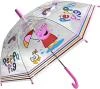 Deštník dětský prasátko Peppa Pig manuální otevírání 60x65cm transparentní Deštník dětský prasátko Peppa Pig manuální otevírání 60x65cm transparentní