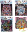 Diamantové malování mozaika zvířata 20x20cm kreativní sada 4 druhy