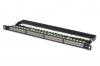 Digitus CAT 6 Patch Panel, stíněný, 24 portů RJ45 s uzávěrem, 8P8C, LSA, 0,5U, 19 [34]montáž do stojanu, bl