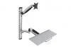Digitus držák na monitor a klávesnici do 69cm (27[34]), flexibilní, 8kg VESA 75 x 75 a 100 x 100 mm
