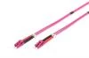 Digitus Fiber Optic Patch Cord, LC to LC, Multimode OM4 - 50/125 , Duplex Length 1m