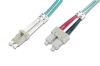 Digitus Fiber Optic Patch Cord, LC to SC Multimode 50/125 , Duplex Length 5m, Class OM3