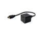 Digitus kabel HDMI Y-rozbočovač, HDMI TypeA - 2x HDMI Typ A, 0,2m, CU, AWG30, stíněný, M / F, UL, pozlacený, černý