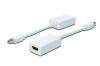 Digitus kabelový adaptér DisplayPort, mini DP - HDMI typ A M / F, 0,15m, kompatibilní s DP 1.1a, CE, wh