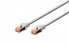 Digitus Patch Cable, S-FTP, CAT 6, AWG 27/7, LSOH, Měď, šedý 7m Digitus Patch Cable, S-FTP, CAT 6, AWG 27/7, LSOH, Měď, šedý 7m