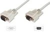 Digitus sériový kabel prodlužovací DB9 M/F 5m, lisovaný, šedý Digitus sériový kabel prodlužovací DB9 M/F 5m, lisovaný, šedý