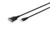 Digitus USB 2.0 na RS232 adaptér, 1,8m, černý