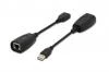 Digitus USB Extender, USB 1.1, prez Cat 5, 5e nebo Cat 6 UTP kabel, až 45 m / 150 ft