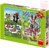 Dino Puzzle 2x48 dílků Krtek se raduje (Krteček) 18x26,5cm skládačka 2v1 Dino Puzzle 2x48 dílků Krtek se raduje (Krteček) 18x26,5cm skládačka 2v1