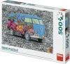 Dino Puzzle Hippies VW 47x33cm skládačka 500 dílků v krabici