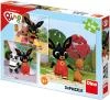Dino Puzzle Králíček Bing si hraje 3x55 dílků 18x18cm skládačka Dino Puzzle Králíček Bing si hraje 3x55 dílků 18x18cm skládačka