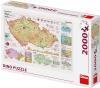 Dino Puzzle Mapy České republiky 97x69cm skládačka 2000 dílků