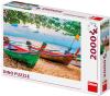 Dino Puzzle Rybářské loďky 97x69cm foto skládačka 2000 dílků