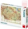 Dino Puzzle skládačka Mapa české republiky ČR 500 dílků 47x33cm Dino Puzzle skládačka Mapa české republiky ČR 500 dílků 47x33cm