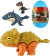 Dinosaurus kousací na prst s překvapením ve vajíčku různé druhy