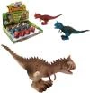Dinosaurus pravěký ještěr skákací zvířátko na natažení 20cm plast 3 barvy