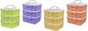 Dk-plast Jídlonosič 3x1,2l hranatý 17x15x18,5cm PH mix barev