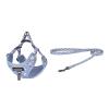 Dogness walking set leash 1,5m+harness for dog (light blue) Dogness walking set leash 1,5m+harness for dog (light blue)