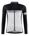 Force SPRAY LADY bílo-černý dámský cyklodres - dl. rukáv