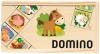 DŘEVO Hra Domino obrázkové zvířátka 28 kamenů (společenská hra) DŘEVO Hra Domino obrázkové zvířátka 28 kamenů (společenská hra)