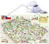 DŘEVO Mapa ČR magnetická 3v1 puzzle + společenská hra + didaktická pomůcka