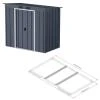 DURAMAX 50023 Pent Roof Eco Zahradní domek 2,5 m² + podlahové profily, antracit DURAMAX 50023 Pent Roof Eco Zahradní domek 2,5 m² + podlahové profily, antracit