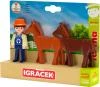 Efko IGRÁČEK TRIO Farma set figurka kloubová + 2 koně