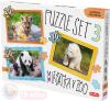 Efko Puzzle 3v1 Mláďátka v ZOO skládačka foto 21x15cm