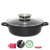 ELO 19632 Alucast Pekáč se skleněnou poklicí a aroma úchytem Ø 32 cm