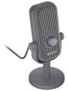 Endorfy Solum Voice S Alt Gray, Mikrofon, kondenzátorový, kardioidní, RGB podsvícení, USB-C, dotykové ztlumení, 3,5mm jack,šedá