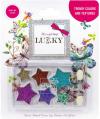 EP line LUKKY Dětské oční stíny se třpytkami a aplikátorem 6 odstínů hvězda na kartě