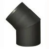 Eurometal Koleno kouřové 160mm/45st.t.1,5mm ČER Eurometal Koleno kouřové 160mm/45st.t.1,5mm ČER