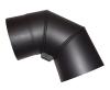 Eurometal Koleno kouřové otočné 150mm/90st.t.1,5mm ČER Eurometal Koleno kouřové otočné 150mm/90st.t.1,5mm ČER