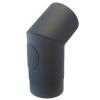 Eurometal Koleno kouřové s otv.150mm/45st.t.1,5mm ČER