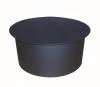 Eurometal Víčko kouřové 125mm t.1,5mm ČER Eurometal Víčko kouřové 125mm t.1,5mm ČER