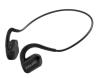 EVOLVEO BonePro, bezdrátová sluchátka na lícní kosti, MP3 32GB, IP68, černá