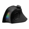 Evolveo TwinVerti, bezdrátová vertikální ergonomická myš, podsvícená,tichá, 2.4GHz+Bluetooth, černá