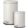 Excellent Houseware Odpadkový koš pedálový 2 ks 20 a 5 l krémová Excellent Houseware Odpadkový koš pedálový 2 ks 20 a 5 l krémová