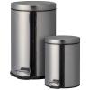 Excellent Houseware Odpadkový koš pedálový 2 ks 20 a 5 l stříbrná Excellent Houseware Odpadkový koš pedálový 2 ks 20 a 5 l stříbrná