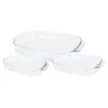 Excellent Houseware Pekáč skleněný sada 3 ks Excellent Houseware Pekáč skleněný sada 3 ks