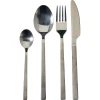 Excellent Houseware Sada černých příborů 16 ks