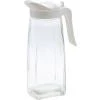 Excellent Houseware Skleněná konvice na čaj i vodu 1,5 l bílá