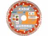 EXTOL-PREMIUM Kotouč diamantový řezný turbo plus, 180x22,2mm, suché i mokré řezání