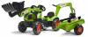 Falk Šlapací traktor 2040N Claas Arion 410 s nakladačem, rypadlem a vlečkou