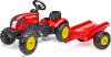 Falk šlapací traktor 2058L Country Farmer s vlečkou - červený Falk šlapací traktor 2058L Country Farmer s vlečkou - červený