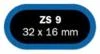 Ferdus záplaty ZS 9 32x16mm balení 50ks