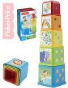 Fisher Price Baby věž plastová se zvířátky a čísly kostky pro miminko